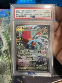 Pokemon Roaring Moon EX 251/182 Sv04: Paradox Rift Holo Card PSA 10 Gem - Image 4
