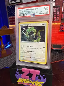 PSA 9 🔥 Rayquaza PROMO SWSH029 SWSH: Sword & Shield Promo Cards Holo - Image 1