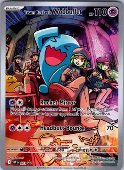 Team Rocket's Wobbuffet Holo Promo SV: Scarlet & Violet Promo Cards 203 NM - Image 1