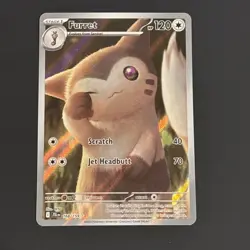 Furret Illustration Rare SV09: Journey Together 168/159 NM Pokemon Card - Image 1