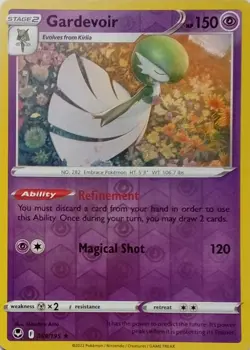 069/195 GARDEVOIR REVERSE HOLO SILVER TEMPEST POKEMON CARD - Image 1