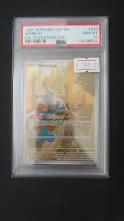 Mimikyu 075 Holo Promo SV: Scarlet & Violet Promo Cards PSA 10 - Image 1
