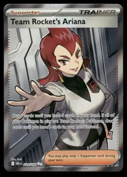 Pokemon Cards Team Rocket's Ariana 224/182 Destined Rivals Ultra Rare NM - Image 1