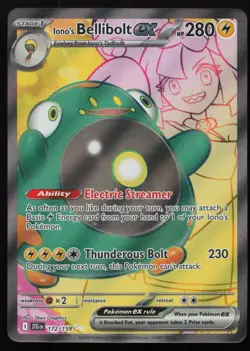 Iono's Bellibolt ex 172/159 Full Art Journey Together Pokemon English NM - Image 1