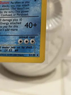 Pokemon Tcg Base Set Two Blastoise Holo With Nice Swirl! (MP See Pics) - Image 4