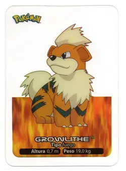 GROWLITHE #058 LAMINCARD COLECCION POKEMON LAMINCARDS 2005 EDIBAS (USADA) - Image 1