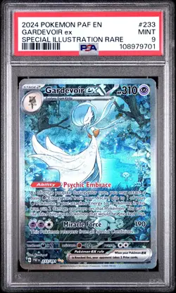Pokemon PSA 9 Gardevoir EX 233/091 SIR Paldean Fates 2024 - Image 1