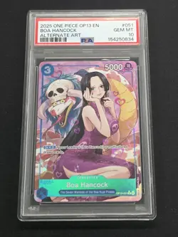 2025 ONE PIECE OP13 CARRYING ON HIS WILL BOA HANCOCK PSA 10 GEM MINT - Image 1