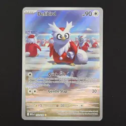 Pokemon TCG Card Delibird 152/132 Mega Evolution Illustration Rare - NM - Image 1