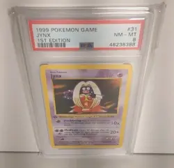 1999 Pokemon Game Base Shadowless 1st Edition English Card-PSA 8 Jynx 31/102 - Image 2