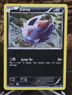 Pokemon TCG Zorua Holo BW12 Black Star Promo Card - Image 1