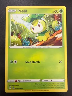 Pokemon Evolving Skies Petilil Common Card 009/203 NM - Image 1