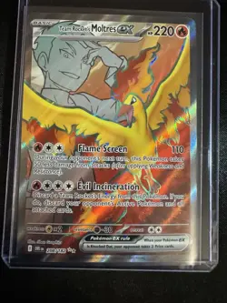 Pokemon TCG Team Rocket's Moltres EX Holo Card Lot 2 English - Image 2