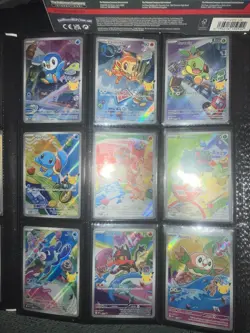 Pokemon TCG: First Partner Illustration Series 1- Full Set of 9 Promo Cards - Image 1