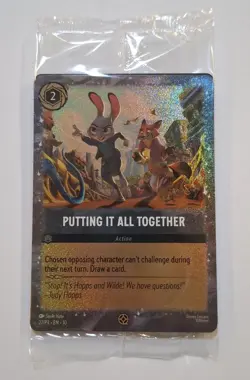 Putting It All Together Lorcana Zootopia 2 Movie Promo Card FOIL. Still Sealed - Image 2