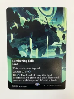 Lumbering Falls (0069) (Borderless) - Edge of Eternities MTG - Image 1