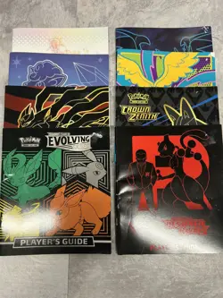 Pokemon Players Guide Lot Of 8 - Various Sets ETB Booklets SWSH Through MEGA - Image 1