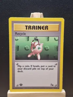 Pokemon 1999 WOTC 1st Edition Fossil Recycle 61/62 - Moderate Play - Image 1