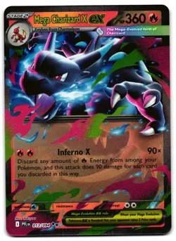 Mega Charizard X ex 013/094 - 🌊 Phantasmal Flames Pokemon TCG 🖤 - NM - Image 1