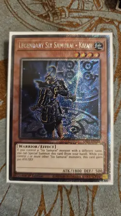 Legendary Six Samurai - Kizan - Platinum Secret Rare 1st Ed RA03-EN249 YuGiOh - Image 1