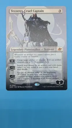 MTG Tezzeret, Cruel Captain Borderless Mythic EOE Non-Foil Magali Villeneuve - Image 1