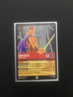 Disney Lorcana TCG Whispers In The Well Hercules Mighty Leader Legendary - Image 2