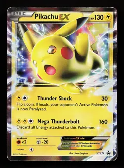 Pikachu EX XY174 Promo XY Promo Pokemon Card - Image 1