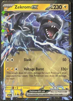 Zekrom ex 034/086 Sv: Black Bolt Holo - Pokemon Card - Image 1