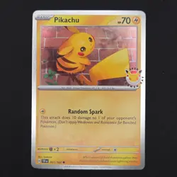 Pokemon TCG Card Pikachu 051/162 Temporal Forces Pokemon Day 2026 Promo - NM - Image 1