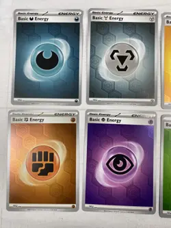 Pokemon TCG Lot of 8 Reverse Holo Basic Energy Cards Set Shrouded Fable NM - Image 3