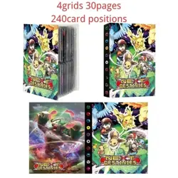 New Pokemon Card Folder 4 Pocket Trading Album 240 Cards Portfolio Binder Wallet - Image 5