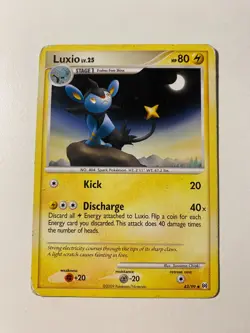 Luxio 43/99 Platinum Arceus Pokemon Card TCG non holo - Image 1
