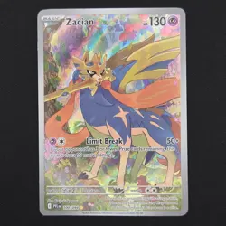 Pokemon TCG Card Zacian 100/094 Phantasmal Flames Illustration Rare - NM - Image 1