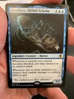 Grazilaxx, Illithid Scholar -Rare D&D Adventures in the Forgotten Realms NM MTG - Image 1