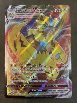 Zeraora VMAX 054/159 Holo Ultra Rare Crown Zenith Pokemon TCG NM - Image 1