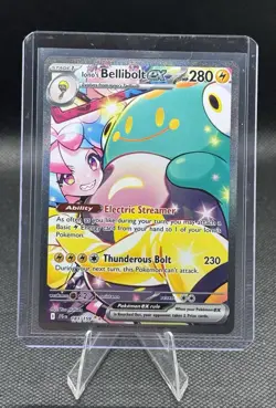 Pokemon Iono's Bellibolt ex 183/159 Illustration Rare SV09 Journey Together Holo - Image 1