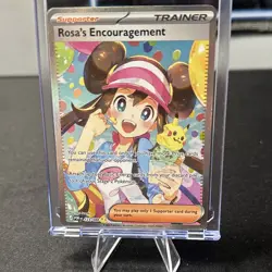 Pokemon TCG Rosa's Encouragement 123/088 Secret Rare Full Art Holo - Image 1