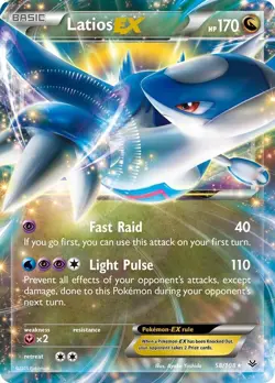 Pokemon TCG - Latios EX - 58/108 - Ultra Rare - XY: Roaring Skies [Near Mint] - Image 1