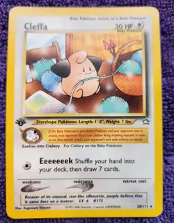 Cleffa 20/111 Neo Genesis 1st Edition Non Holo Pokemon *NICE* - Image 1