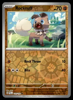 Rockruff 116/193 Common Paldea Evolved Pokemon Reverse Holo Near Mint - Image 1