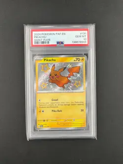 2024 POKEMON PAF EN-PALDEAN FATES SHINY RARE #131 PIKACHU PSA 10 - Image 1