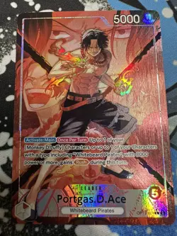 Portgas.D.Ace Alt Art Leader (OP16-001) | OP16 - The Time of Battle | ENGLISH - Image 1