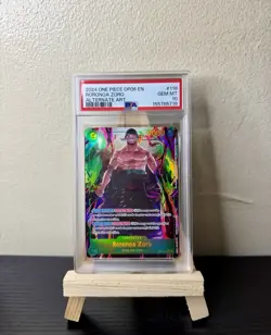 PSA 10 Roronoa Zoro Alt Art Secret Rare Foil OP06-118 EN 2024 - Image 1
