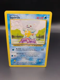 Pokemon Card - Squirtle 63/102 - Base Set LP - Image 1