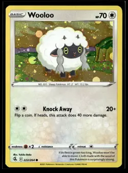 Wooloo - (Cosmos Holo) 222/264 Holo Miscellaneous Cards & Products NM - Image 1