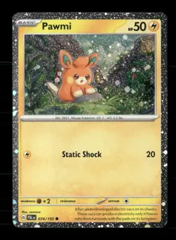 Pawmi (Cosmo Foil) 074/193 Holo Miscellaneous Cards & Products NM/M Pokemon - Image 1