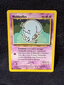 Wobbuffet Neo Discovery Regular NEO 35/75 Pokemon Rare MP - Image 1