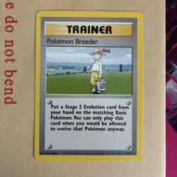 Pokemon Card Pokemon Breeder 76/102 Rare 4th Print Base Set 1999-2000 WOTC - Image 1