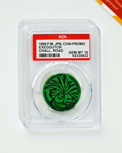 Pokemon PSA 10 Exeggutor Coin Promo Challenge Road 1999 Japanese - Image 1