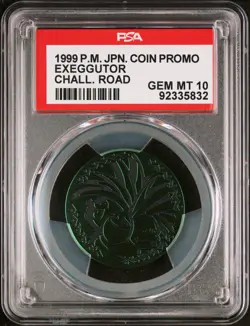 Pokemon PSA 10 Exeggutor Coin Promo Challenge Road 1999 Japanese - Image 2